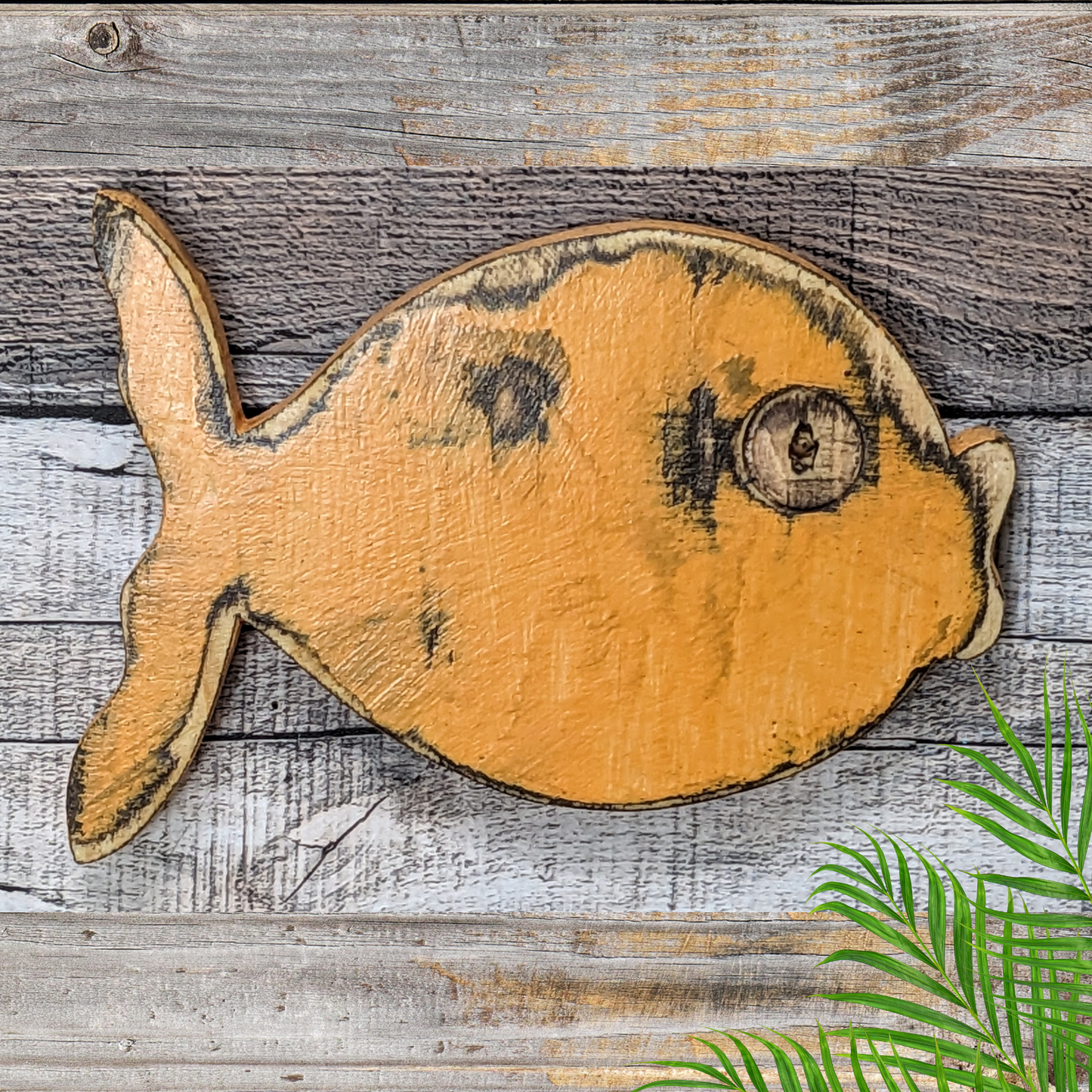8 Tropical Fish Wall Decor Ocean Themed Kissing Fish Nursery Beach Lover Gift Idea Nautical Mancave Tiki Bar Wall Hanging Coastal Farmhouse