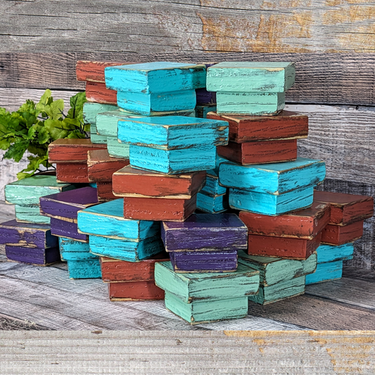 Small Art Stand Tiny Shelf Accent Block Mini Wood Platform Rustic Miniature Doll House Display Table Tiny Stool Tabletop Furniture Decor