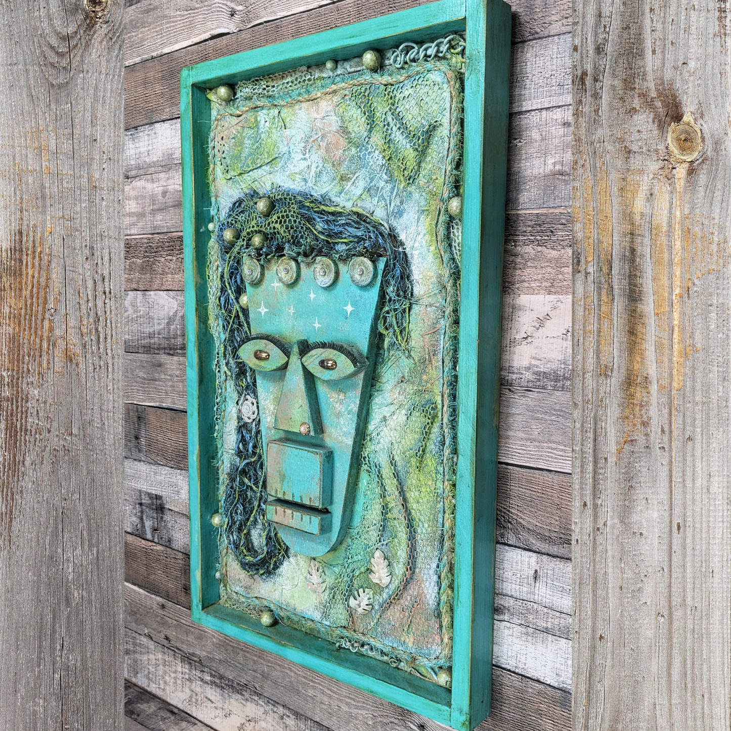 Mystical Mermaid Assemblage Wall Art