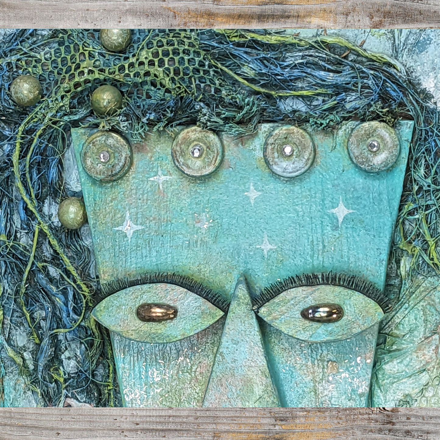 Mystical Mermaid Assemblage Wall Art