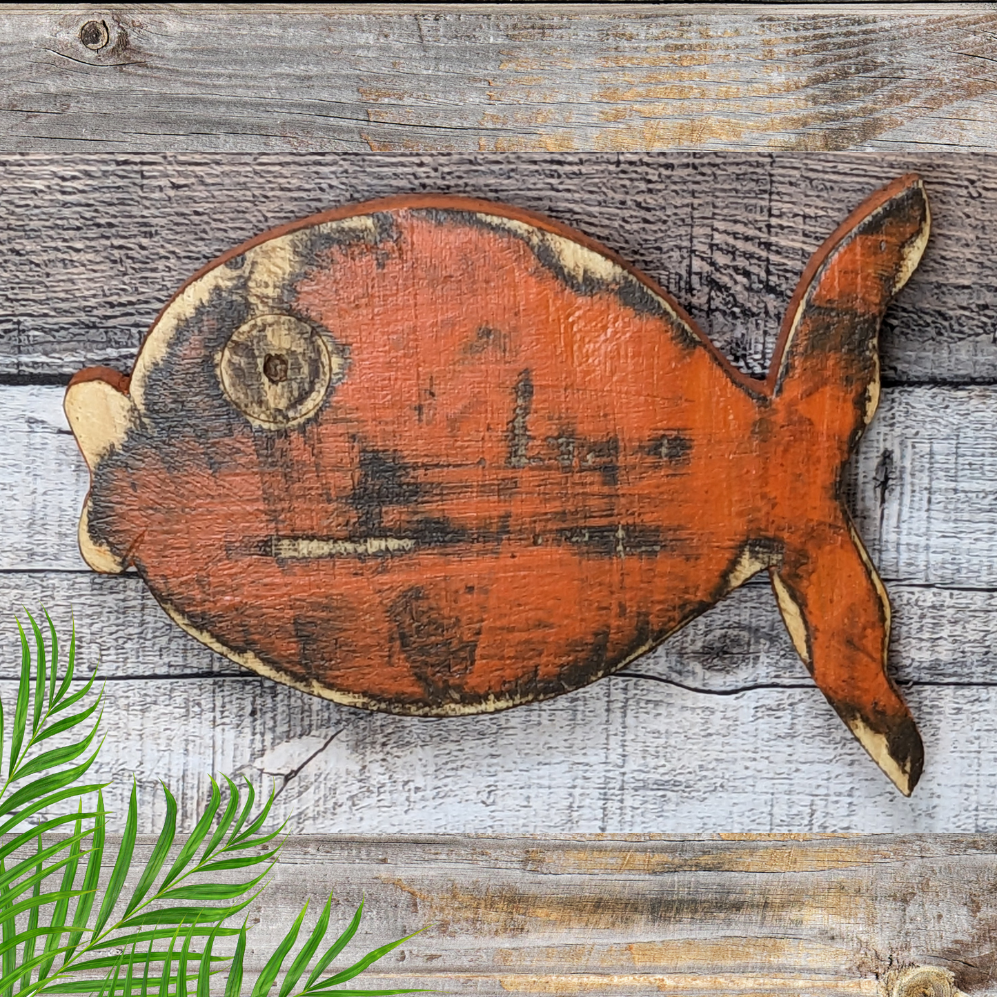 8 Tropical Fish Wall Decor Ocean Themed Kissing Fish Nursery Beach Lover Gift Idea Nautical Mancave Tiki Bar Wall Hanging Coastal Farmhouse