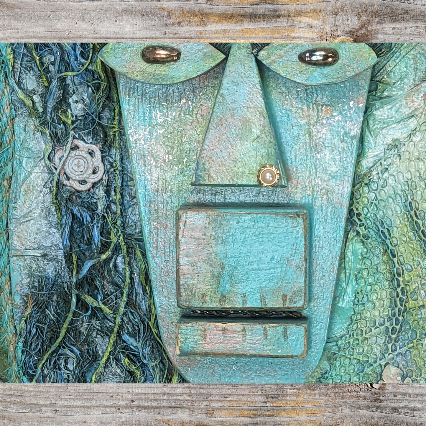 Mystical Mermaid Assemblage Wall Art