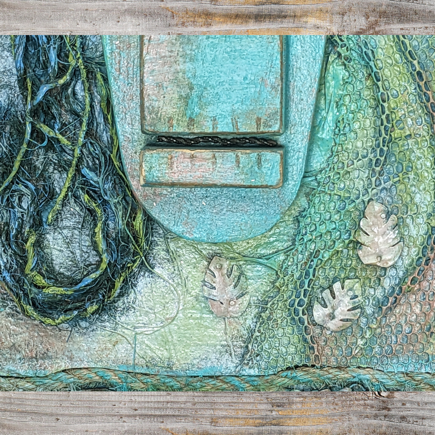 Mystical Mermaid Assemblage Wall Art