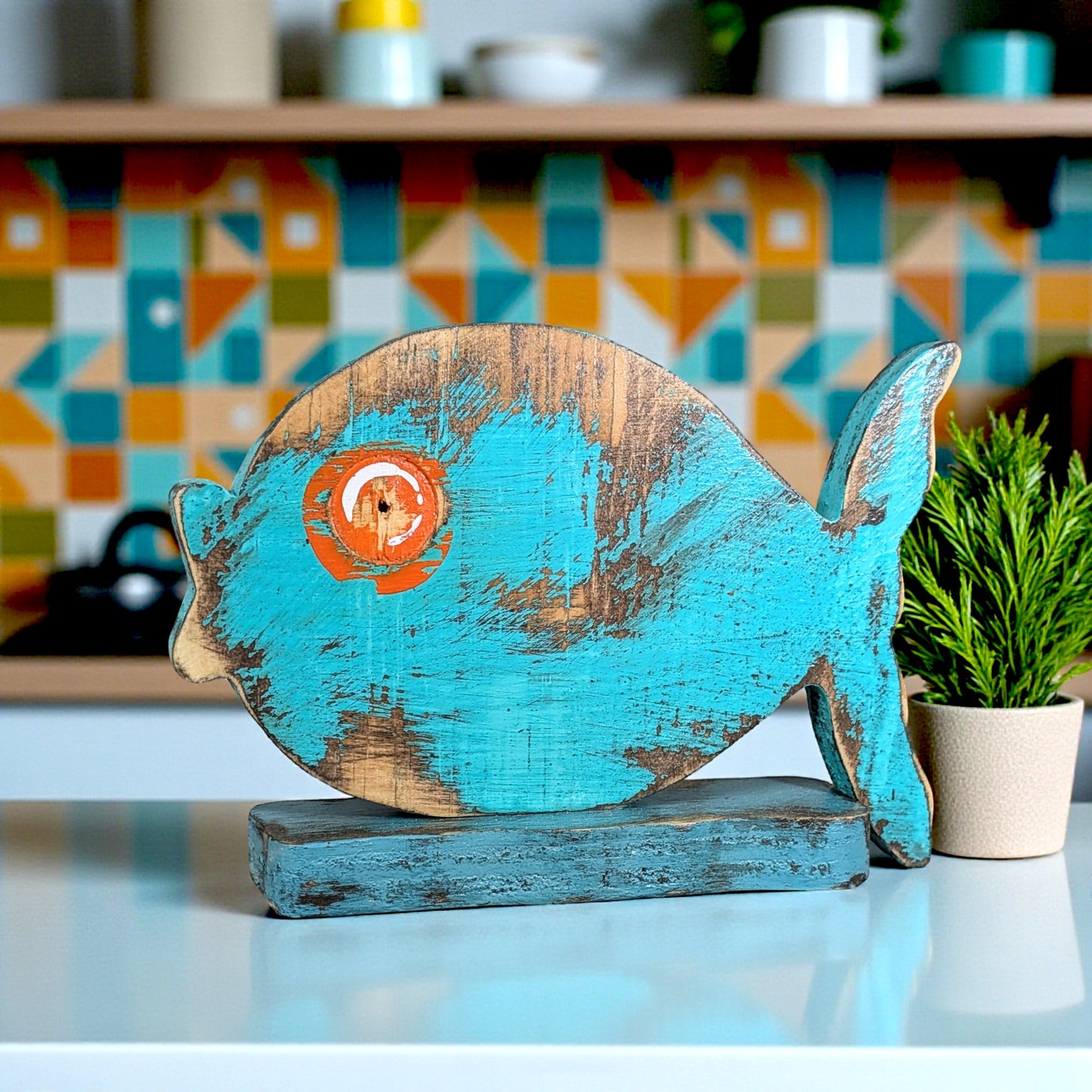 Under The Sea Themed Shower Tropical Fish Party Accent Beach Reception Centerpiece Rustic Table Number Holder Coastal Home Staging Decor