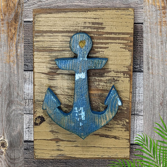 Nautical Wooden Anchor Wall Decor