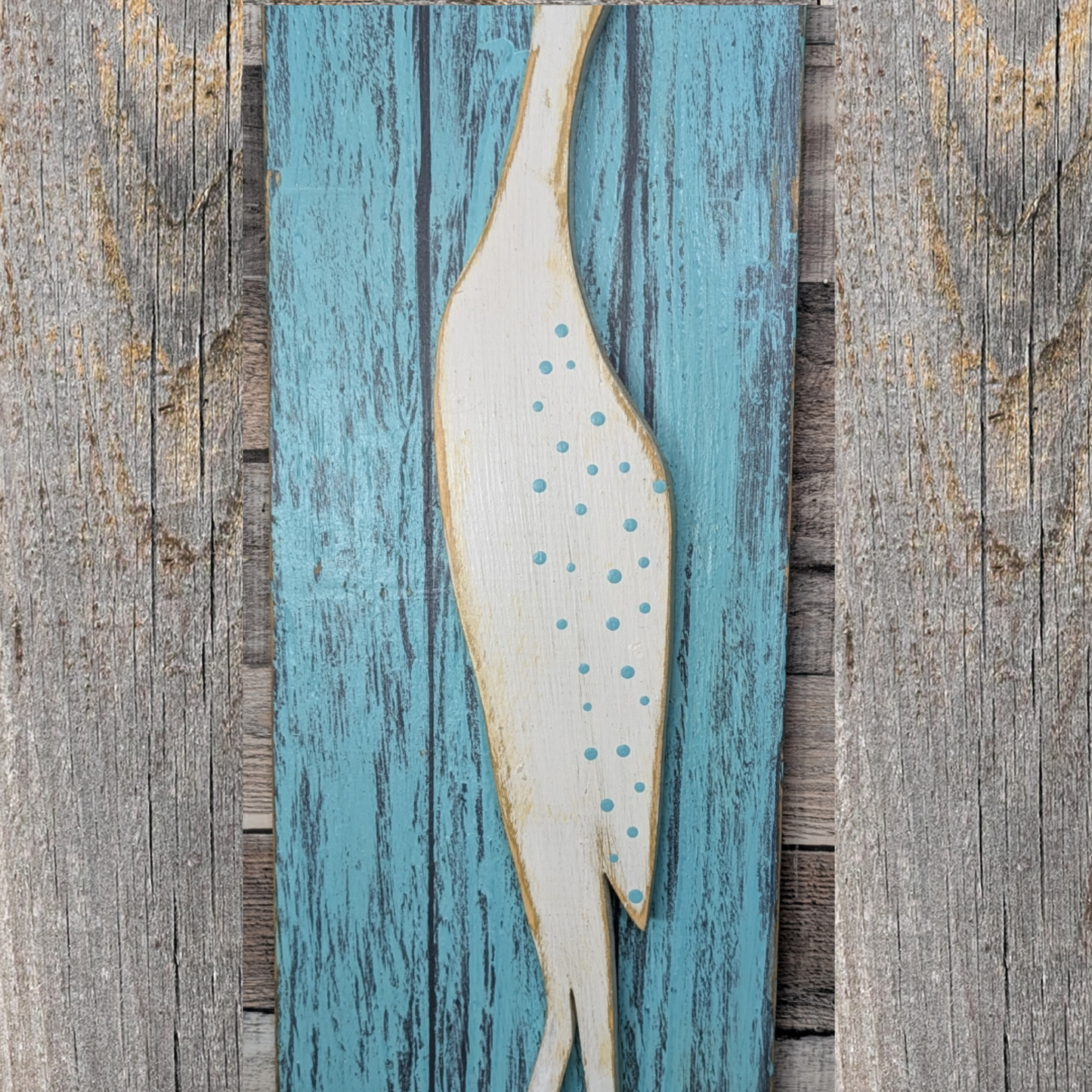 Minimalist Bird Tropical Themed Wall Decor Wooden Egret Sign Mid-Century Style Accent Coastal Home Staging Nature Lover House Warming Gift