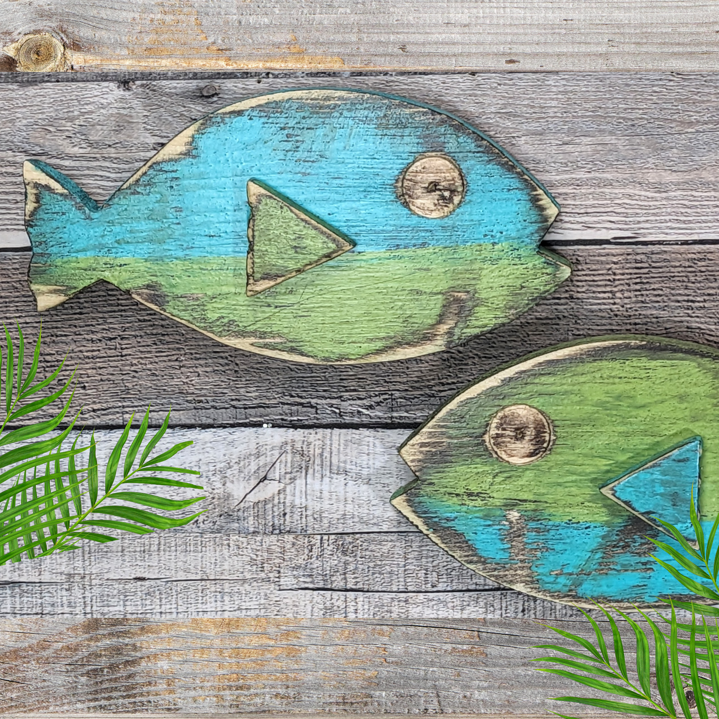 Ocean Themed Nursery Wall Decor Mid Century Style Wooden Fish Home Accent Coastal Farmhouse Gift idea Beach Lover Whimsical Fish Art
