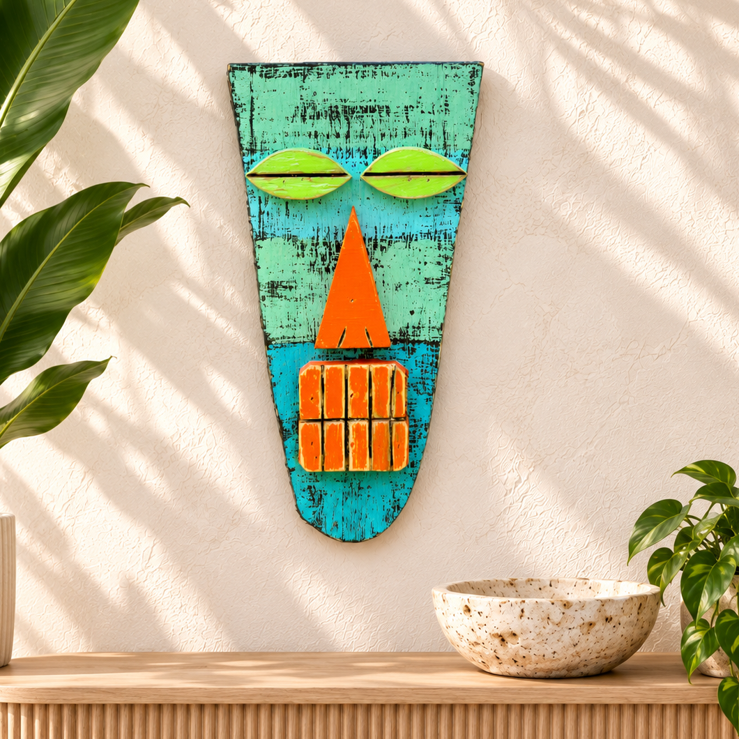 Primitive Wooden Tribal Mask