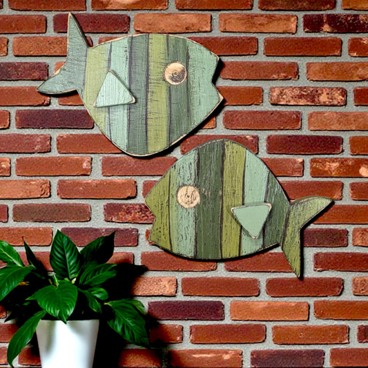 1950's Coastal Inspired Boomerang Fish Mid Century Beach Lover Art Atomic Era Themed Home Staging Retro Photo Prop Wall Decor