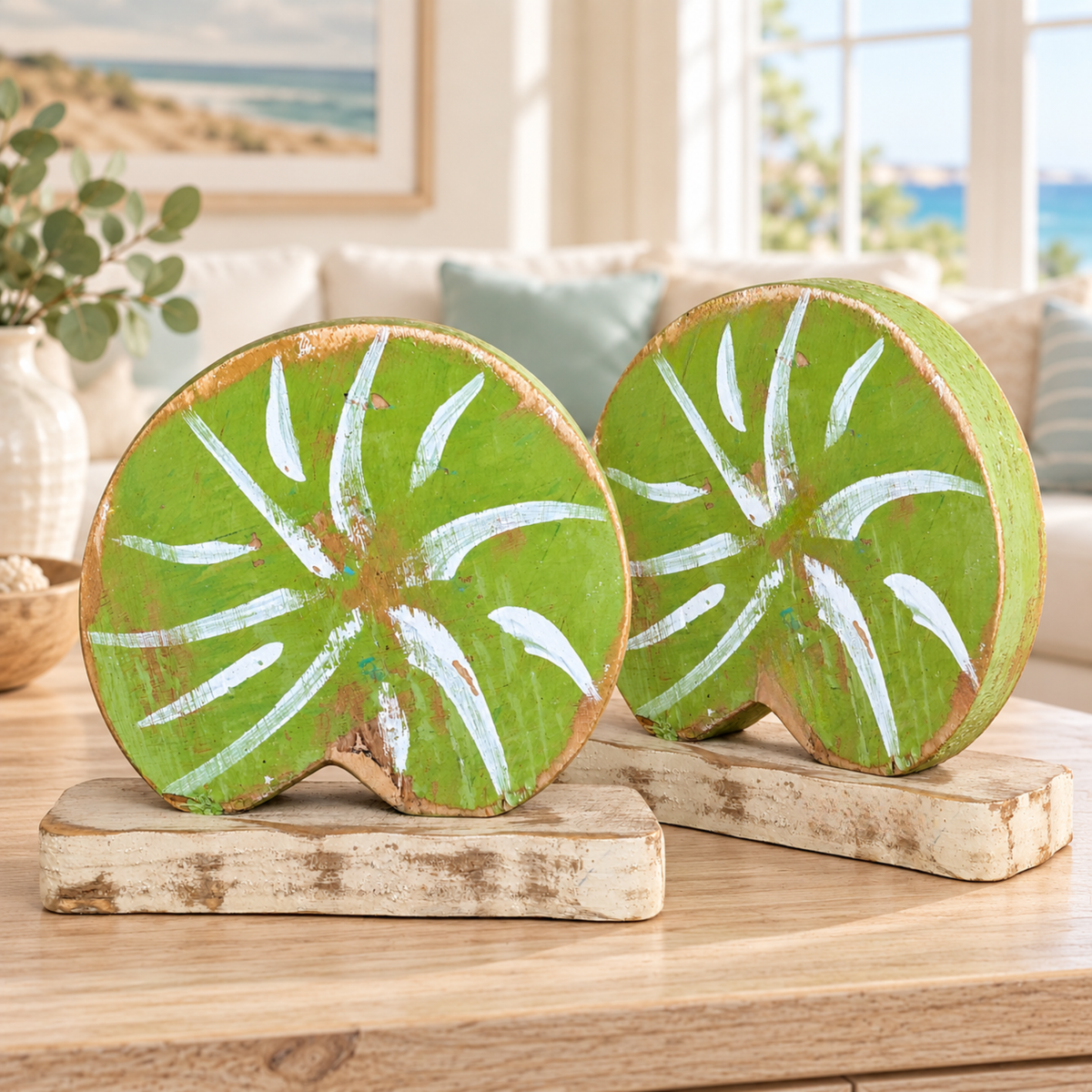 Wooden Seashell Home & Party Accents