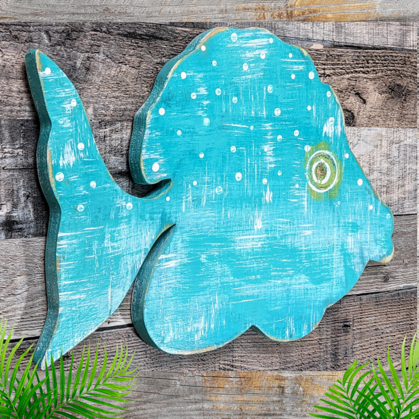 Tropical Coral Reef Fish Decor Coastal Art for Beach House Wooden Angelfish Wall Hanging Fish Decor Gift Idea Whimsical Nautical Nursery