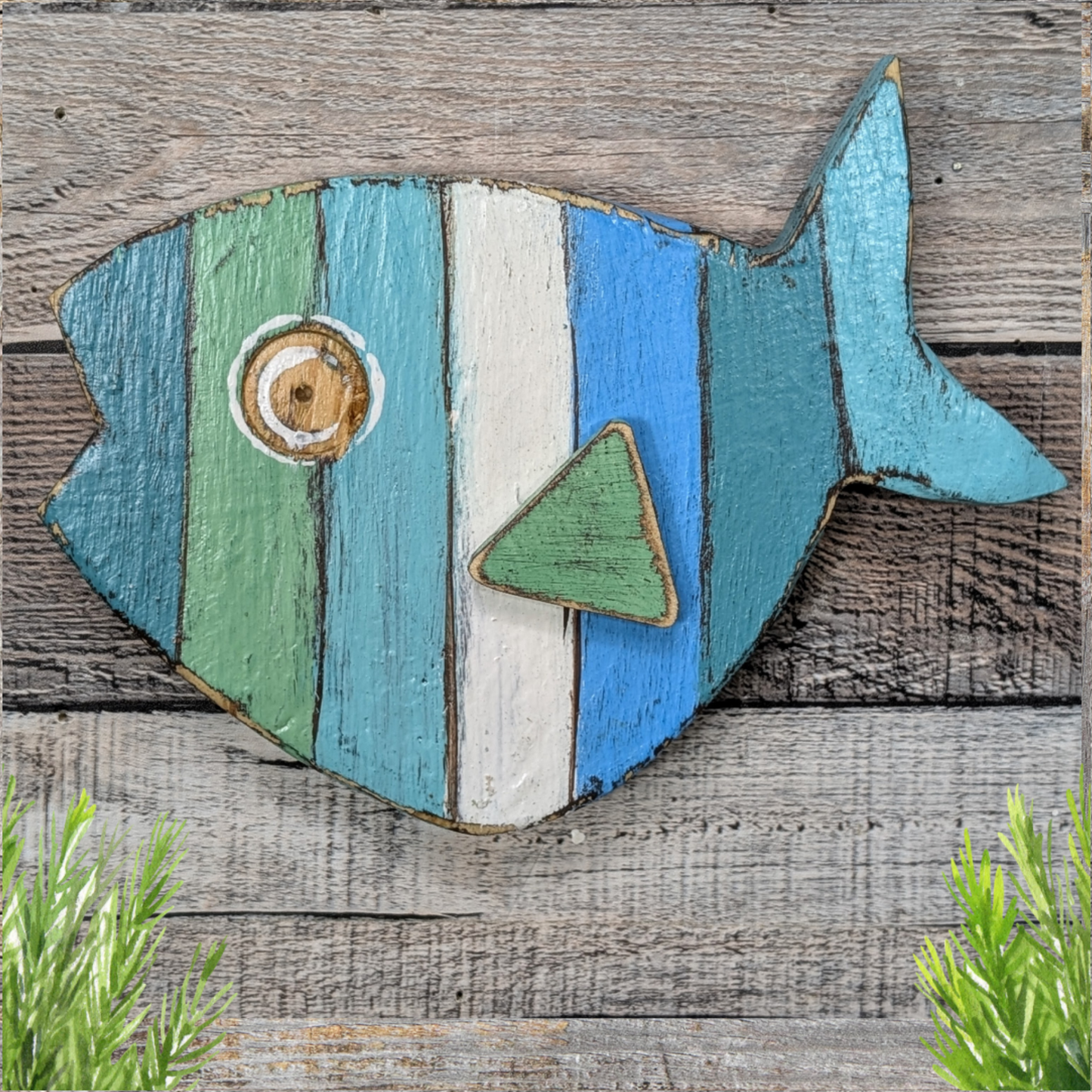 Mid Century Beach Lover Wood Art Retro Boomerang Fish Wall Hanging Ocean Themed Nursery Decor Coastal Farmhouse Home Staging Shelf Accent