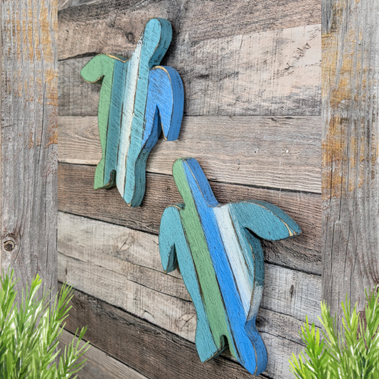 Beach Theme Nursery Sea Turtle Tropical Home Staging Wall Accent Shabby Chic Photo Prop Small Bathroom Decor Update