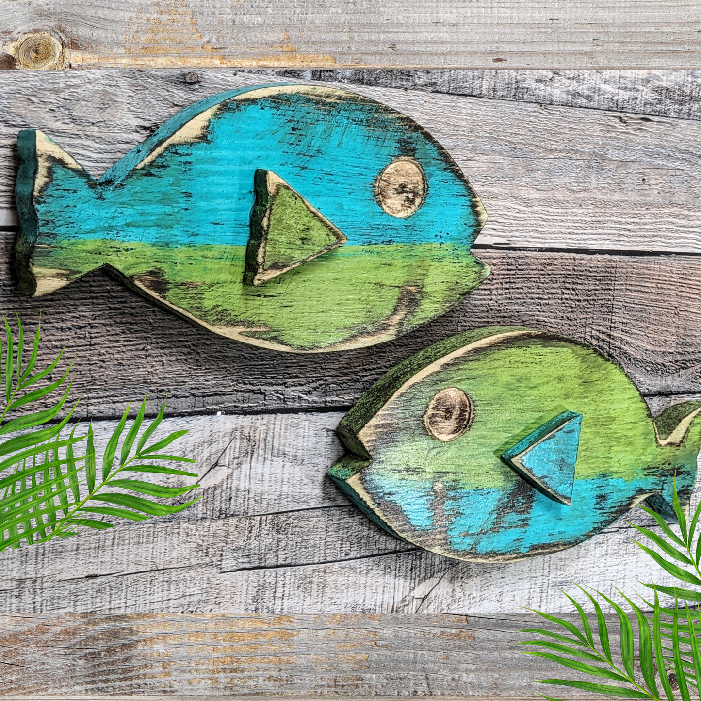 Ocean Themed Nursery Wall Decor Mid Century Style Wooden Fish Home Accent Coastal Farmhouse Gift idea Beach Lover Whimsical Fish Art