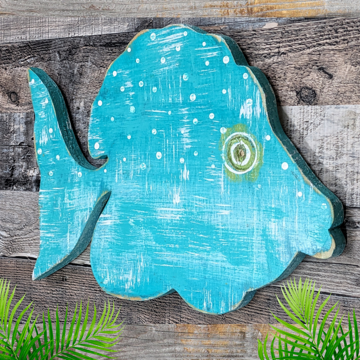 Tropical Coral Reef Fish Decor Coastal Art for Beach House Wooden Angelfish Wall Hanging Fish Decor Gift Idea Whimsical Nautical Nursery