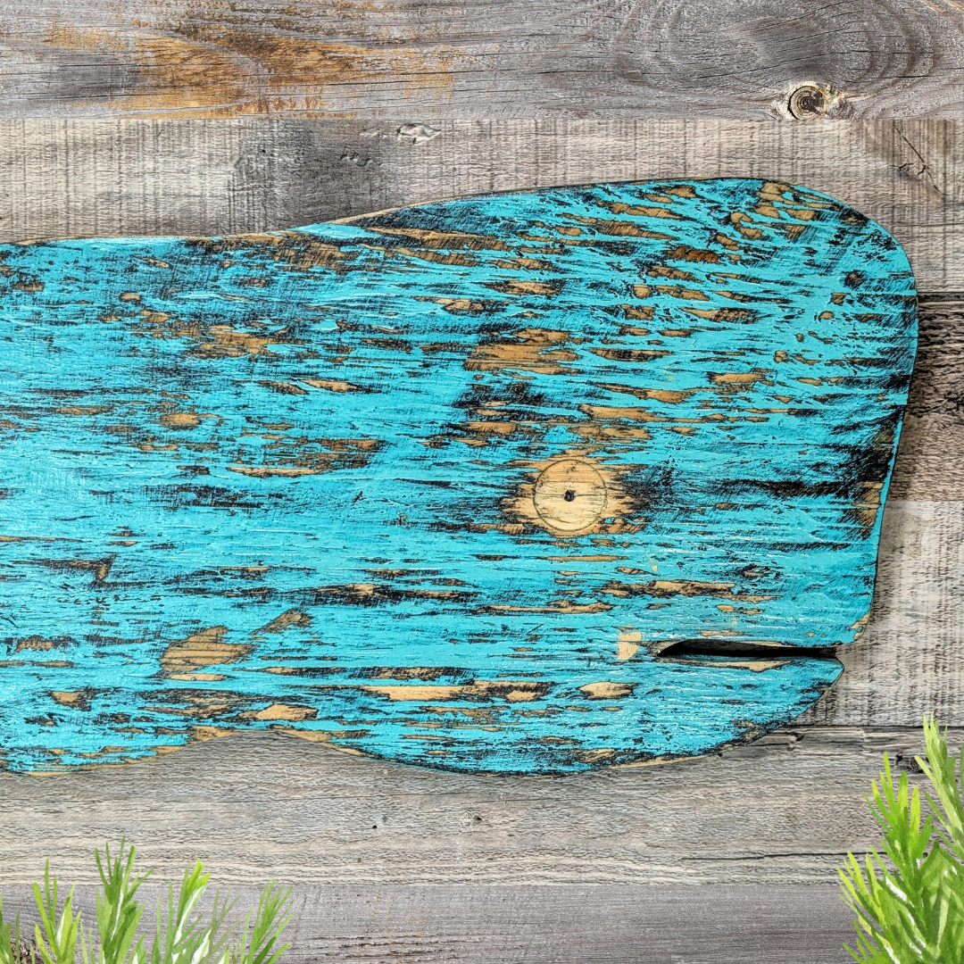 Primitive Coastal Whale Ocean Themed Nursery Accent Rustic Wooden Whale Nautical Housewarming Gift Idea Beach House Entrance Wall Decor