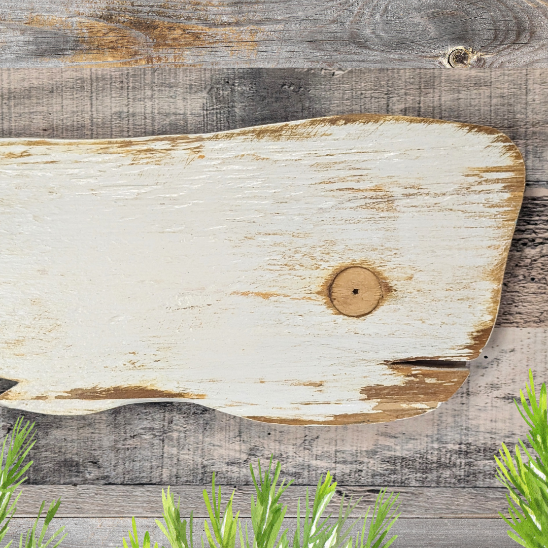 Small Rustic Wooden Whale Nautical Housewarming Gift Idea Coastal Living Room Wall Decor Primitive Wood Whale Ocean Themed Nursery Accent