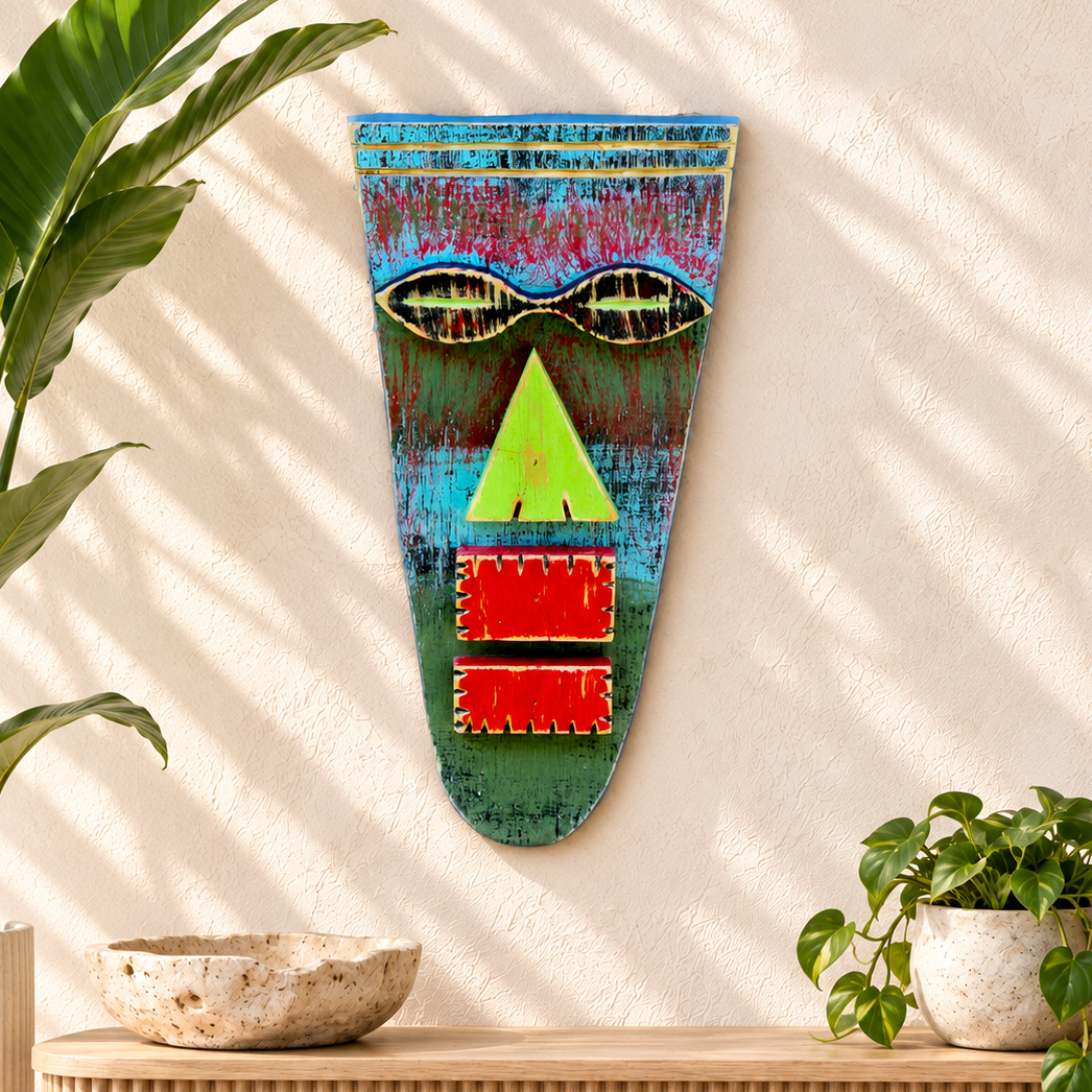 Primitive Wooden Tribal Mask