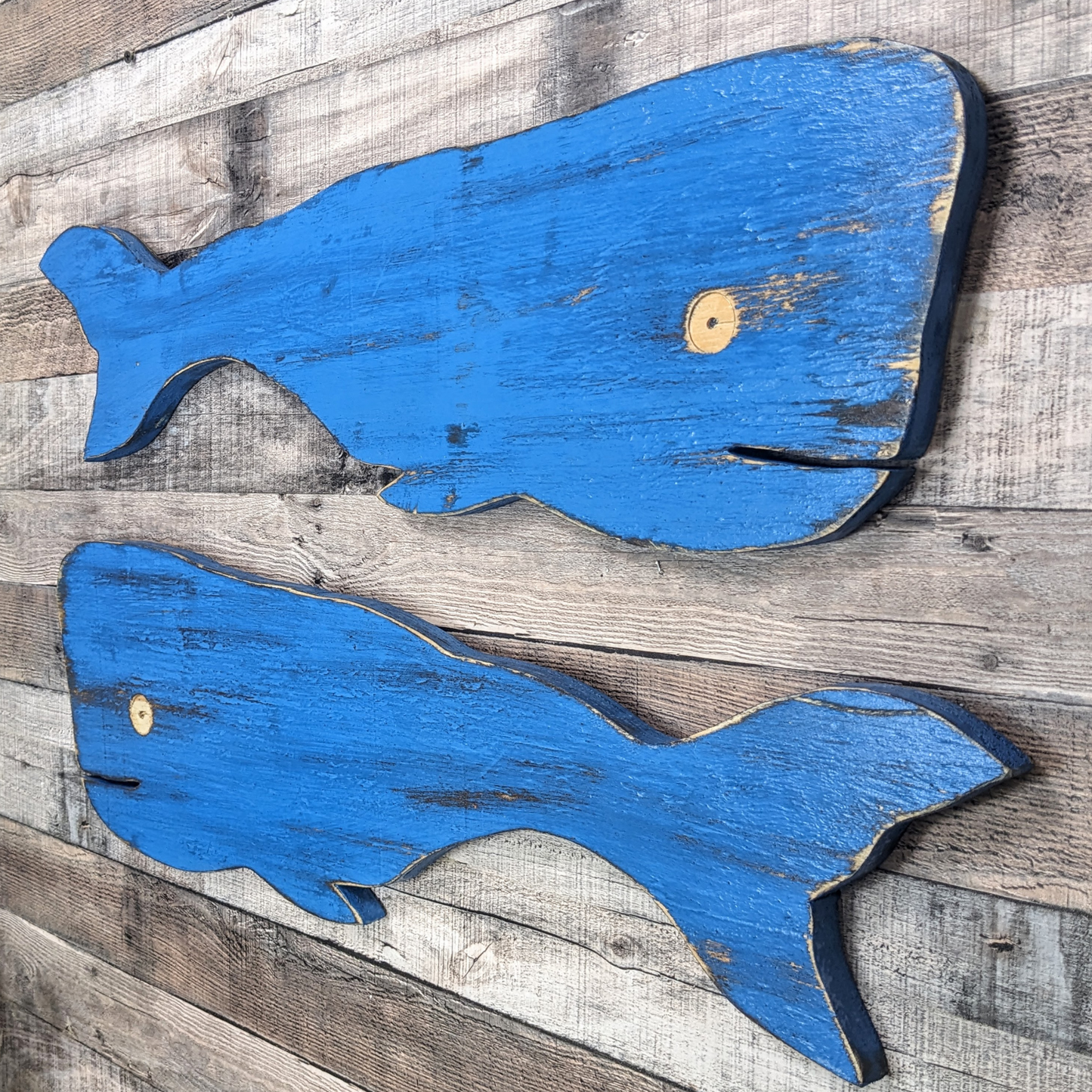 Rustic Wooden Whale Ocean Themed Nursery Accent Nautical Housewarming Gift Idea Coastal Living Room Wall Decor Primitive Wood Whale