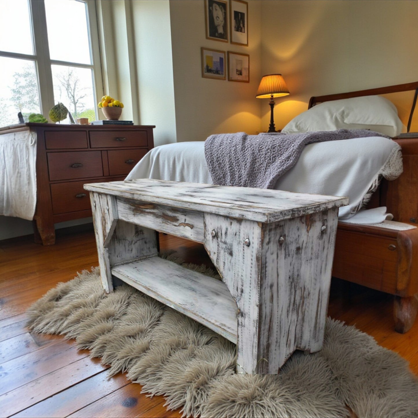 Farmhouse Kitchen Seating Beach House Style Indoor Coastal Bench Entryway Shoe Storage Shelf Covered Porch Rustic Country Mudroom Bench