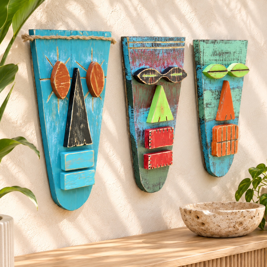 Primitive Wooden Tribal Mask
