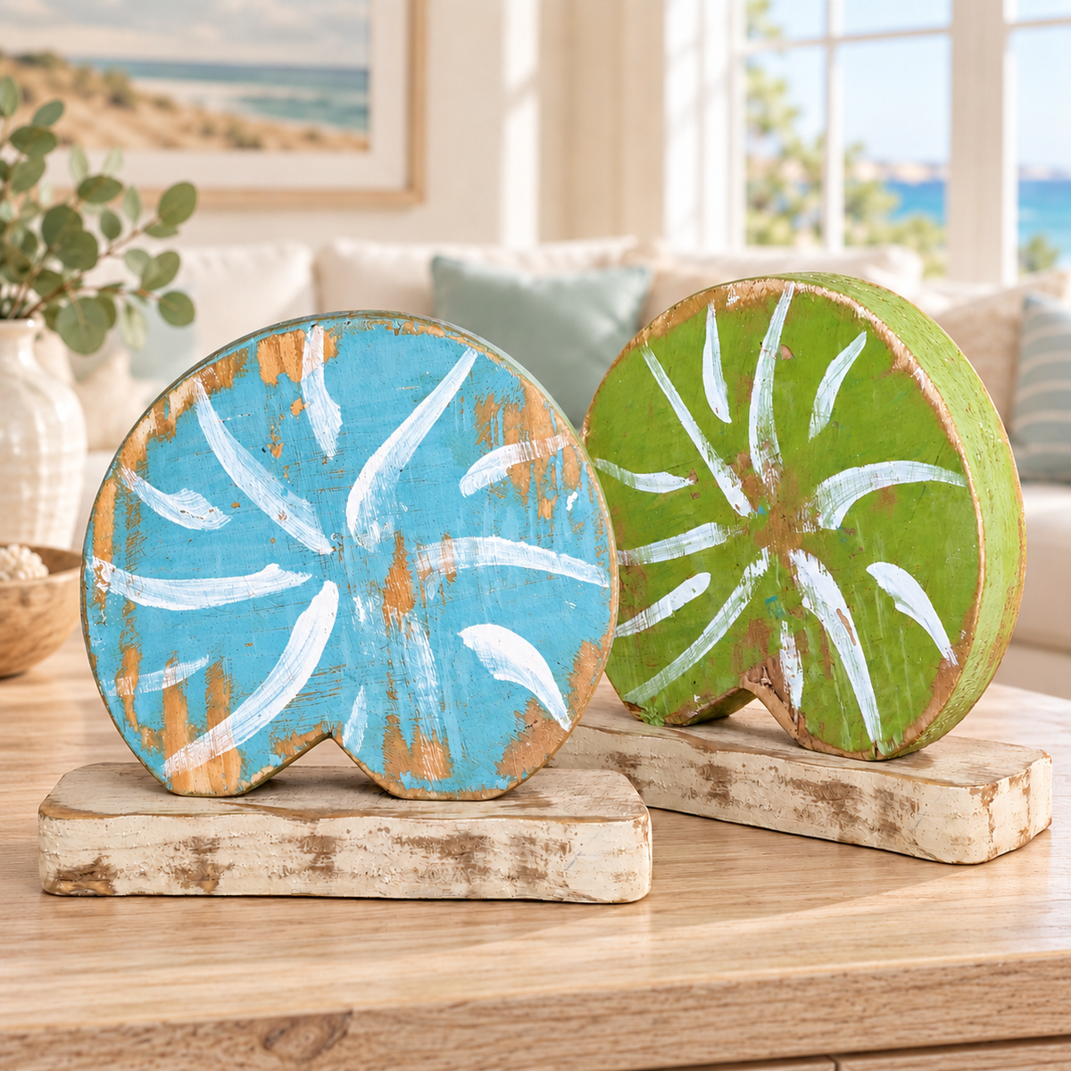 Wooden Seashell Home & Party Accents