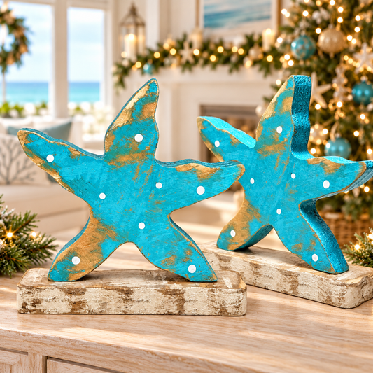 Wooden Seashell Home & Party Accents