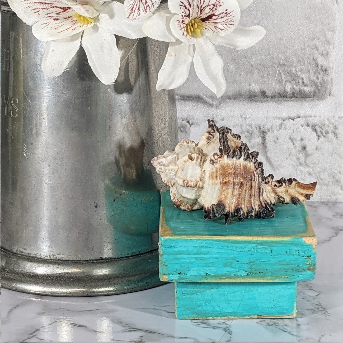 Tiny Shelf Display Accent Block Mini Wood Platform Tiered Tray Rustic Riser Miniature Display Stand Small Home Gift Beach And Country Colors