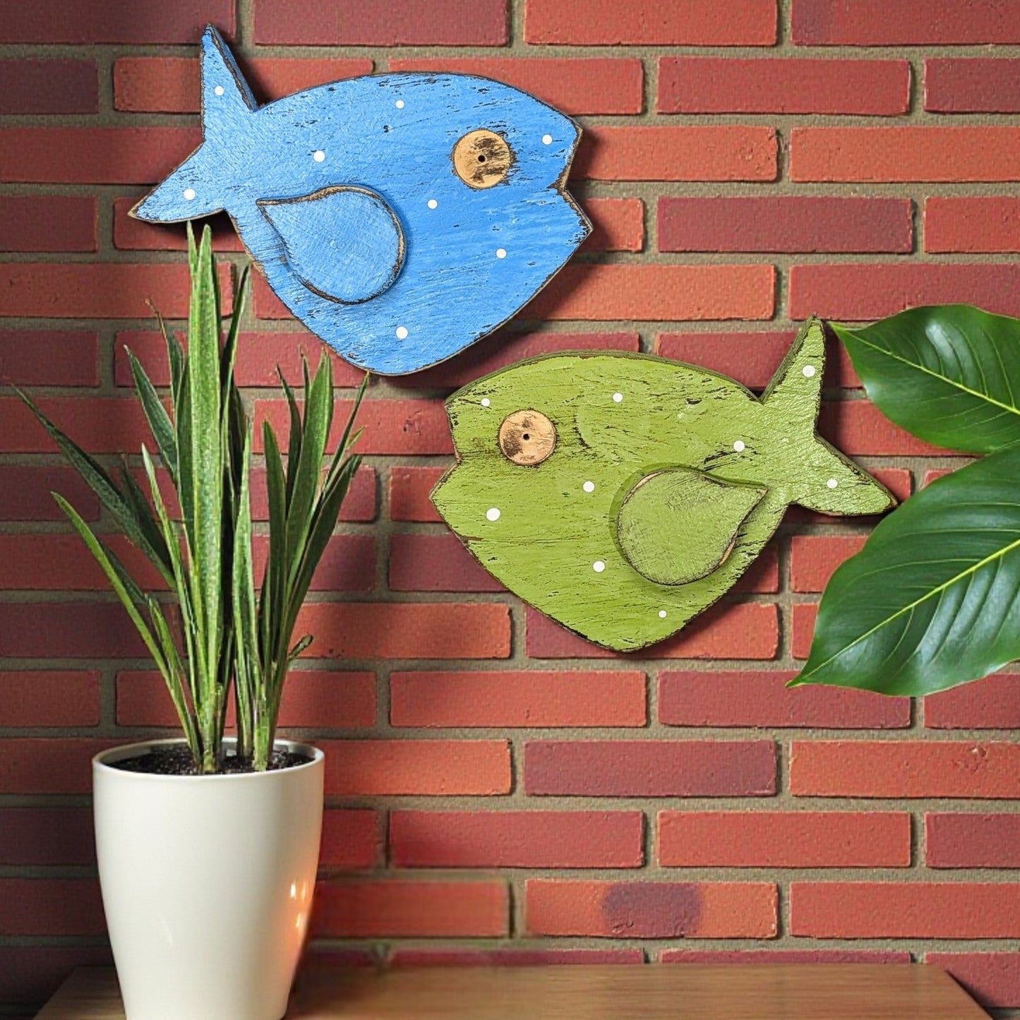 Mid-Century Style Home Accent Boomerang Tiki Bar Fish Decor Ocean Themed Nursery Wall Hanging Beach Home Staging Coastal Living Photo Prop
