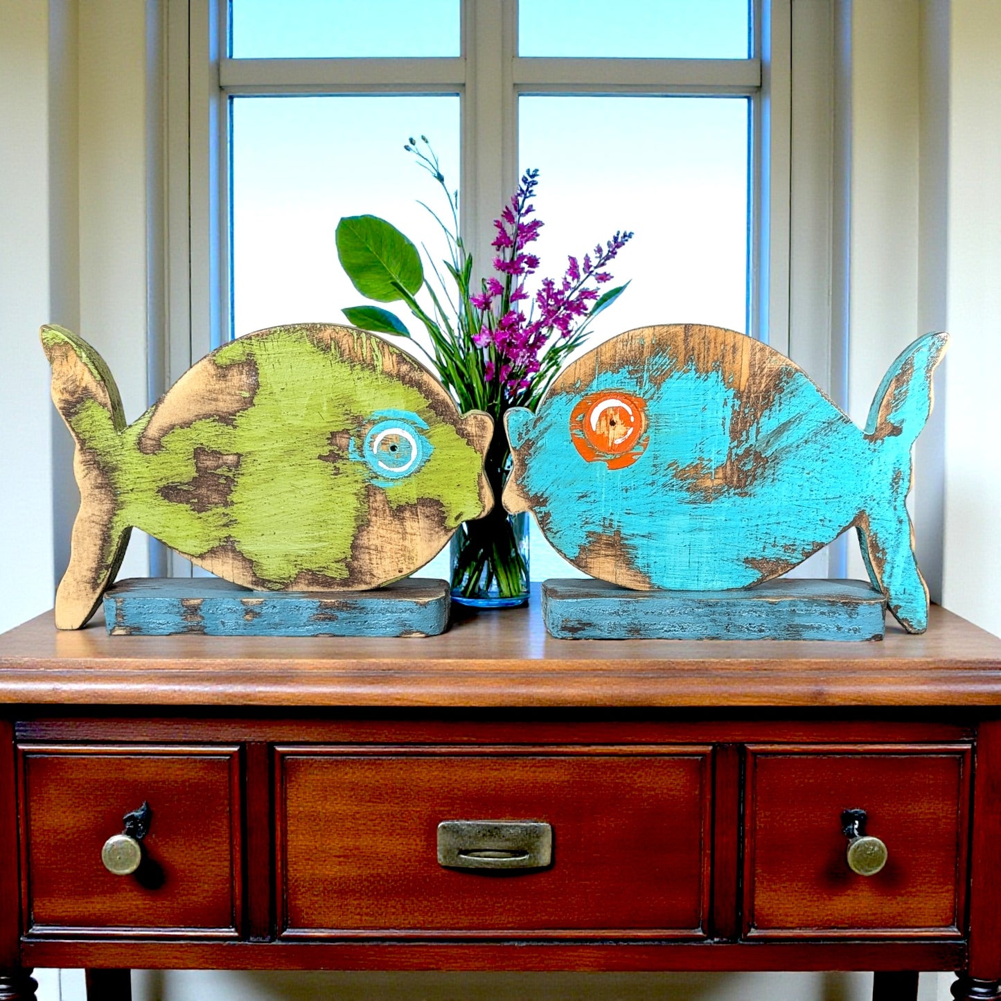 Under The Sea Themed Shower Tropical Fish Party Accent Beach Reception Centerpiece Rustic Table Number Holder Coastal Home Staging Decor