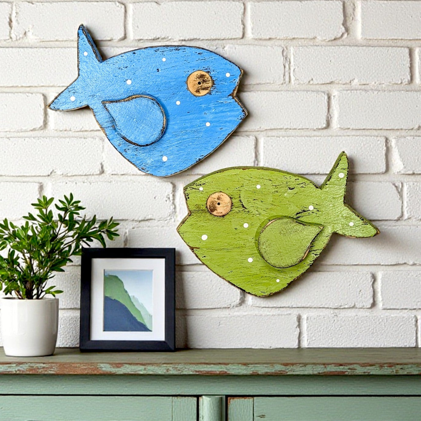 Mid-Century Style Home Accent Boomerang Tiki Bar Fish Decor Ocean Themed Nursery Wall Hanging Beach Home Staging Coastal Living Photo Prop