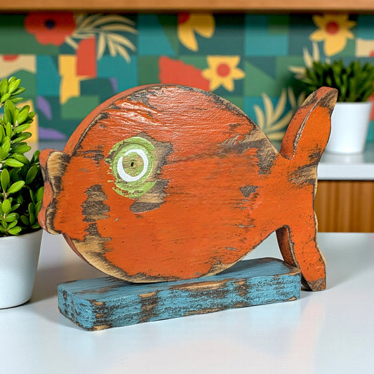 Under The Sea Themed Shower Tropical Fish Party Accent Beach Reception Centerpiece Rustic Table Number Holder Coastal Home Staging Decor