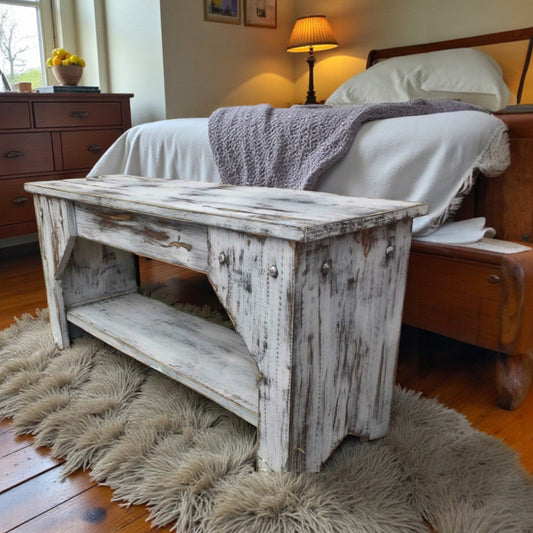 Farmhouse Kitchen Seating Beach House Style Indoor Coastal Bench Entryway Shoe Storage Shelf Covered Porch Rustic Country Mudroom Bench