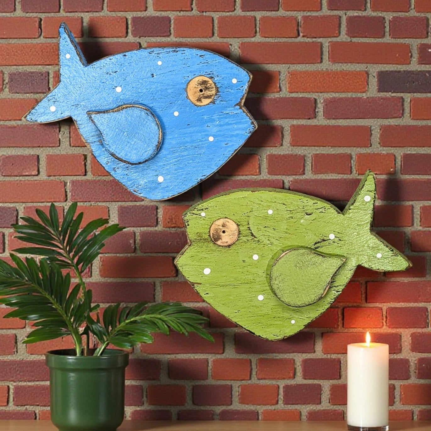 Mid-Century Style Home Accent Boomerang Tiki Bar Fish Decor Ocean Themed Nursery Wall Hanging Beach Home Staging Coastal Living Photo Prop