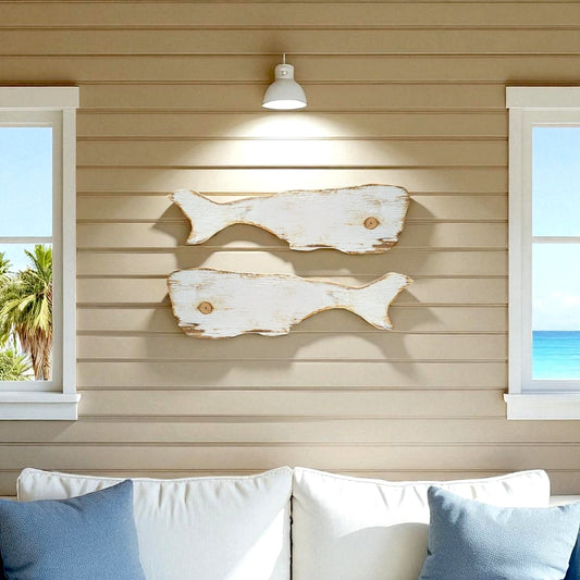 Small Rustic Wooden Whale Nautical Housewarming Gift Idea Coastal Living Room Wall Decor Primitive Wood Whale Ocean Themed Nursery Accent