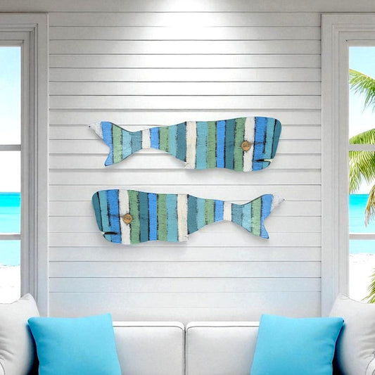 Small Whale Nautical Housewarming Gift Idea Coastal Living Room Wall Decor Primitive Wood Whale Rustic Ocean Themed Nursery Accent